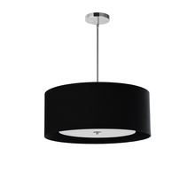 Dainolite HEL-224P-PC-BW - 4 Light Helena Pendant Polished Chrome Black with White Diffuser