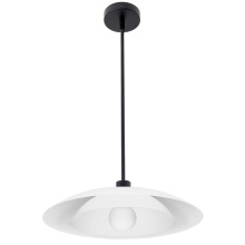 Dainolite PIM-171P-MW - 1 Light Pendant in Aged Brass w/ Matte White Metal Shade