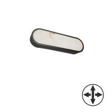 Dainolite WSH-1620LEDW-MB - 20W Wall Sconce in Matte Black w/ Alabaster Diffuser