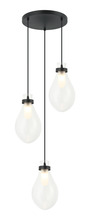 Matteo Lighting C31903MB - Seranna Matte Black Pendant