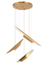 Matteo Lighting C32416AG - Stylus Aged Gold Brass Chandelier