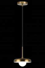 Matteo Lighting C34401AGOP - Creston Aged Gold Brass Pendant