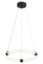 Matteo Lighting C34816MB - Inkara Matte Black Pendant