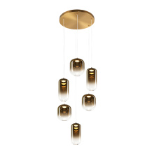 Matteo Lighting C37406AGAG - Refrax Aged Gold Brass Pendant