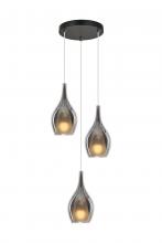 Matteo Lighting C37503MBSM - Jericho Matte Black Pendant