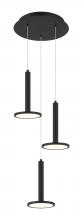 Matteo Lighting C37703MB - Extraterrestrial Matte Black Pendant