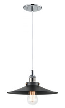 Matteo Lighting C46112CHBK - Bulstrode's Workshop Chrome Pendant