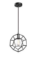 Matteo Lighting C54601RB - Geometry Series Rusty Black Pendant