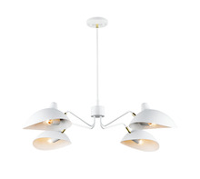 Matteo Lighting C57904WH - Droid White and Brushed Gold Pendant