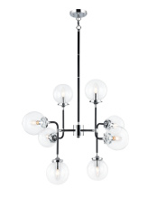 Matteo Lighting C58208CHCL - Particles Black and Chrome Pendant
