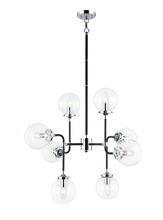 Matteo Lighting C58208CHCL - Particles Black and Chrome Pendant