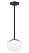 Matteo Lighting C60501MBWH - Jayce Matte Black Pendant