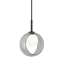 Matteo Lighting C60601BKSM - Delcia Black Pendant