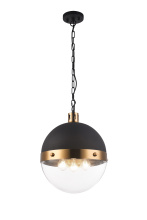 Matteo Lighting C61803AGCL - Torino Aged Gold Brass Pendant