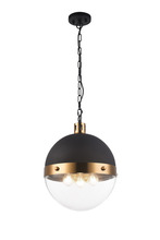 Matteo Lighting C61803AGCL - Torino Aged Gold Brass Pendant
