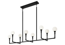 Matteo Lighting C64808BKOP - Candlestix Black Chandelier