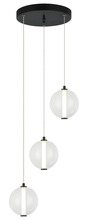Matteo Lighting C69603MBCL - Belange Matte Black Pendant