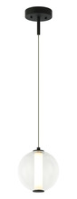 Matteo Lighting C69611MBCL - Belange Matte Black Pendant
