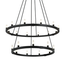 Matteo Lighting C75221MB - Cascadian Matte Black Chandelier