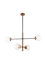 Matteo Lighting C78104AGCL - Enchant Aged Gold Brass Pendant