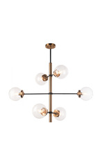 Matteo Lighting C78106AGCL - Enchant Aged Gold Brass Pendant