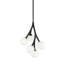 Matteo Lighting C81505BKOP - Rami Black Chandelier