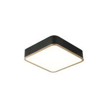 Matteo Lighting M10542BKAG - Ainslay Black + Aged Gold Brass Ceiling Mount