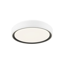 Matteo Lighting M10601WHBK - Alamus Aged Gold Brass + White Ceiling Mount