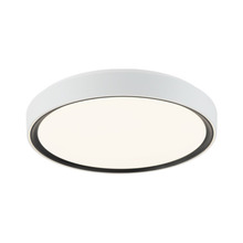 Matteo Lighting M10602WHBK - Alamus Aged Gold Brass + White Ceiling Mount