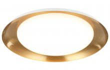Matteo Lighting M12215WHAG - Lalonde White Ceiling Mount