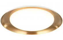 Matteo Lighting M12218WHAG - Lalonde White Ceiling Mount