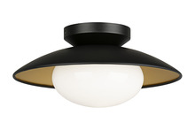 Matteo Lighting M13111BKOP - Hatley Black Ceiling Mount