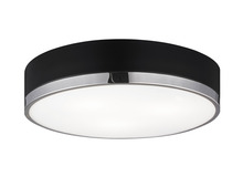 Matteo Lighting M14303BKCH - Trydor Black and Chrome Ceiling Mount