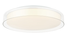 Matteo Lighting M14618WHCL - Callum White + Clear Flush Mounts