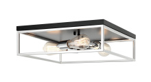 Matteo Lighting M15543BKCH - Clarke Black + Chrome Flush Mounts
