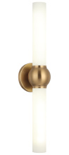 Matteo Lighting S00612AG - Pierce Aged Gold Brass Wall Sconce