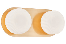 Matteo Lighting S01302AGOP - Knobbel Aged Gold Brass Wall Sconce