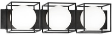 Matteo Lighting S03803BK - Squircle Black Wall Sconce