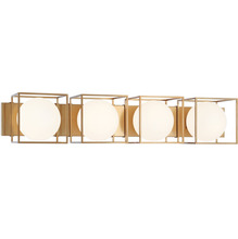 Matteo Lighting S03804AG - Squircle Aged Gold Brass Wall Sconce