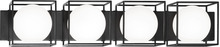 Matteo Lighting S03804BK - Squircle Black Wall Sconce