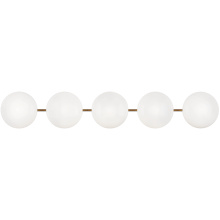 Matteo Lighting S05105AGOP - Pearlesque Aged Gold Brass Wall Sconce
