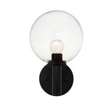 Matteo Lighting S06001BKCL - Cosmo Black Wall Sconce