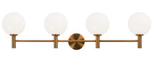 Matteo Lighting S06004AGOP - Cosmo Aged Gold Brass Wall Sconce