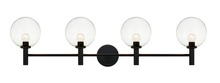 Matteo Lighting S06004BKCL - Cosmo Black Wall Sconce