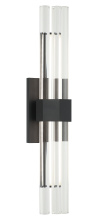 Matteo Lighting S06924MB - Krustallos Matte Black Wall Sconce