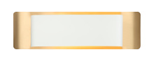Matteo Lighting S10518WHAG - Kumilo White + Aged Gold Brass Wall Sconce