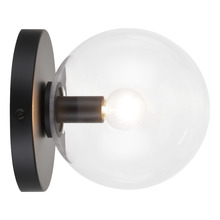Matteo Lighting WX06001BKCL - Cosmo Black Wall Sconce / Ceiling Mount