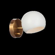 Matteo Lighting W31701MWAG - Orb Matte White Wall Sconce