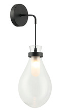 Matteo Lighting W31901MB - Seranna Matte Black Wall Sconce