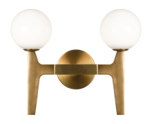 Matteo Lighting W34902AGOP - Scriben Aged Gold Brass Wall Sconce